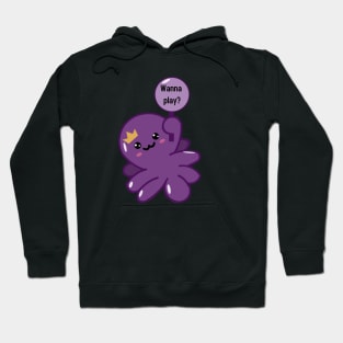 Kawaii purple octopus Hoodie